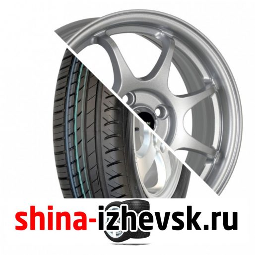 Колесо в сборе Viatti Strada (V-130) 185/60 R15 H 84 + Megami MGM-4 6xR15 5×100 ET38 DIA57.1 Серебристый в Ижевске